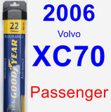 Passenger Wiper Blade for 2006 Volvo XC70 - Assurance