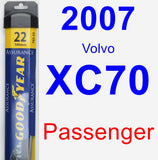 Passenger Wiper Blade for 2007 Volvo XC70 - Assurance