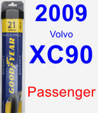 Passenger Wiper Blade for 2009 Volvo XC90 - Assurance