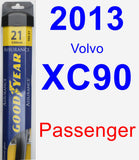 Passenger Wiper Blade for 2013 Volvo XC90 - Assurance