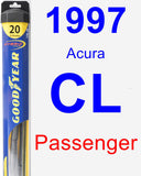Passenger Wiper Blade for 1997 Acura CL - Hybrid