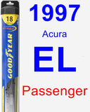 Passenger Wiper Blade for 1997 Acura EL - Hybrid