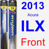 Front Wiper Blade Pack for 2013 Acura ILX - Hybrid