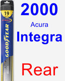 Rear Wiper Blade for 2000 Acura Integra - Hybrid