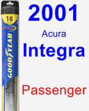 Passenger Wiper Blade for 2001 Acura Integra - Hybrid