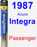 Passenger Wiper Blade for 1987 Acura Integra - Hybrid