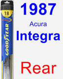 Rear Wiper Blade for 1987 Acura Integra - Hybrid