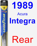 Rear Wiper Blade for 1989 Acura Integra - Hybrid