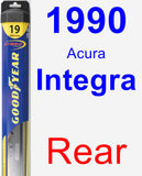 Rear Wiper Blade for 1990 Acura Integra - Hybrid