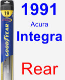 Rear Wiper Blade for 1991 Acura Integra - Hybrid