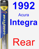 Rear Wiper Blade for 1992 Acura Integra - Hybrid