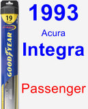 Passenger Wiper Blade for 1993 Acura Integra - Hybrid