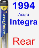 Rear Wiper Blade for 1994 Acura Integra - Hybrid