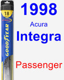 Passenger Wiper Blade for 1998 Acura Integra - Hybrid