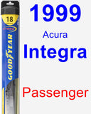 Passenger Wiper Blade for 1999 Acura Integra - Hybrid