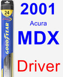 Driver Wiper Blade for 2001 Acura MDX - Hybrid