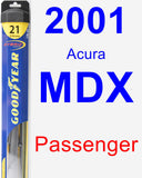 Passenger Wiper Blade for 2001 Acura MDX - Hybrid