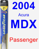 Passenger Wiper Blade for 2004 Acura MDX - Hybrid