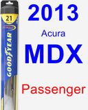 Passenger Wiper Blade for 2013 Acura MDX - Hybrid