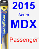 Passenger Wiper Blade for 2015 Acura MDX - Hybrid
