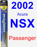Passenger Wiper Blade for 2002 Acura NSX - Hybrid