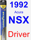 Driver Wiper Blade for 1992 Acura NSX - Hybrid