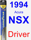 Driver Wiper Blade for 1994 Acura NSX - Hybrid