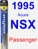 Passenger Wiper Blade for 1995 Acura NSX - Hybrid