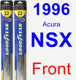 Front Wiper Blade Pack for 1996 Acura NSX - Hybrid