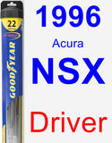Driver Wiper Blade for 1996 Acura NSX - Hybrid