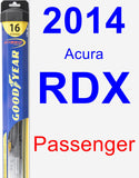 Passenger Wiper Blade for 2014 Acura RDX - Hybrid