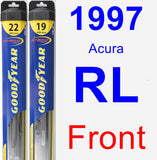 Front Wiper Blade Pack for 1997 Acura RL - Hybrid