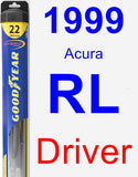 Driver Wiper Blade for 1999 Acura RL - Hybrid