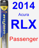 Passenger Wiper Blade for 2014 Acura RLX - Hybrid