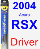 Driver Wiper Blade for 2004 Acura RSX - Hybrid