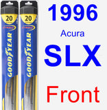 Front Wiper Blade Pack for 1996 Acura SLX - Hybrid