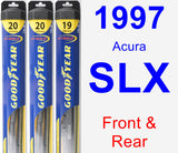 Front & Rear Wiper Blade Pack for 1997 Acura SLX - Hybrid