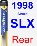 Rear Wiper Blade for 1998 Acura SLX - Hybrid