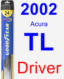 Driver Wiper Blade for 2002 Acura TL - Hybrid