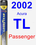 Passenger Wiper Blade for 2002 Acura TL - Hybrid