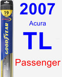 Passenger Wiper Blade for 2007 Acura TL - Hybrid