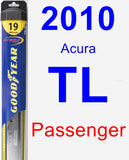 Passenger Wiper Blade for 2010 Acura TL - Hybrid