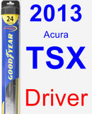 Driver Wiper Blade for 2013 Acura TSX - Hybrid