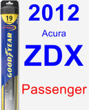 Passenger Wiper Blade for 2012 Acura ZDX - Hybrid