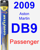 Passenger Wiper Blade for 2009 Aston Martin DB9 - Hybrid