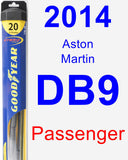 Passenger Wiper Blade for 2014 Aston Martin DB9 - Hybrid