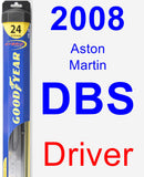 Driver Wiper Blade for 2008 Aston Martin DBS - Hybrid