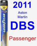 Passenger Wiper Blade for 2011 Aston Martin DBS - Hybrid