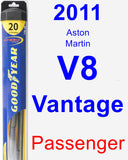 Passenger Wiper Blade for 2011 Aston Martin V8 Vantage - Hybrid