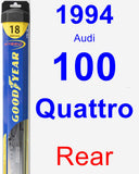 Rear Wiper Blade for 1994 Audi 100 Quattro - Hybrid